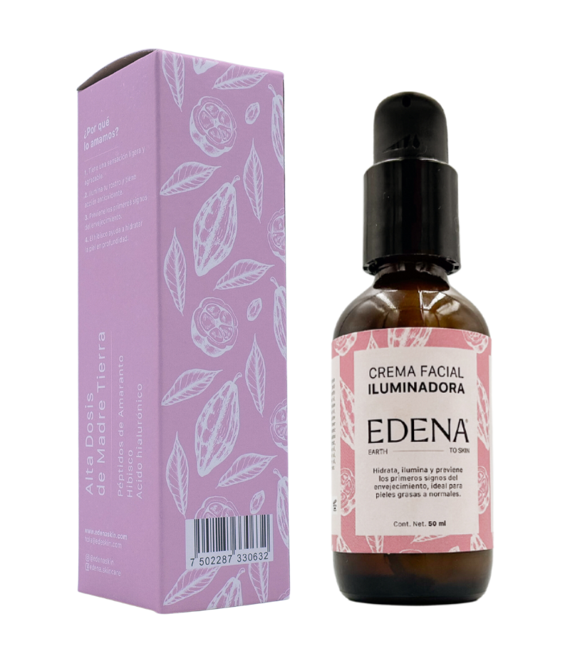 Crema Facial Iluminadora EDENA
