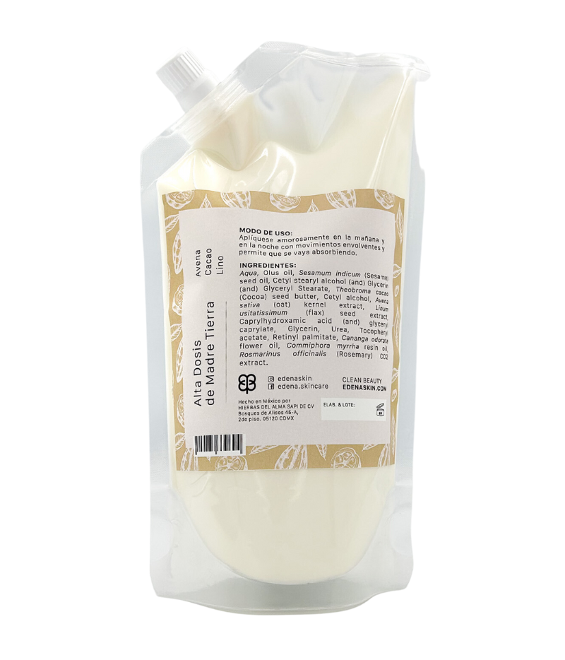 Refill Jabon Liquido de Avena reverso