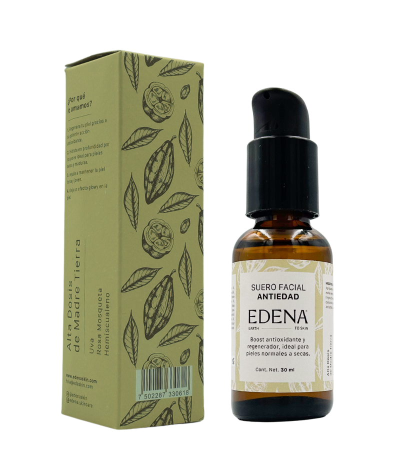 Suero Facial Antiedad con caja Reverso