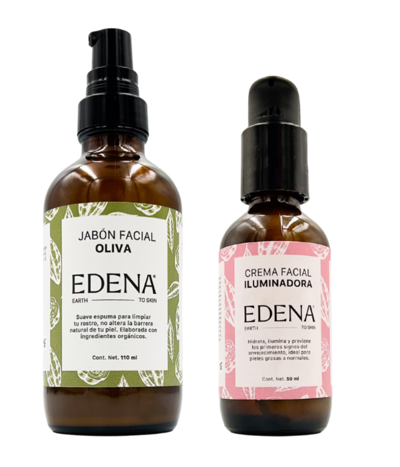 Jabon Facial Oliva + Crema Facial Iluminadora 