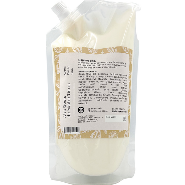 Refill Jabon Liquido de Avena reverso